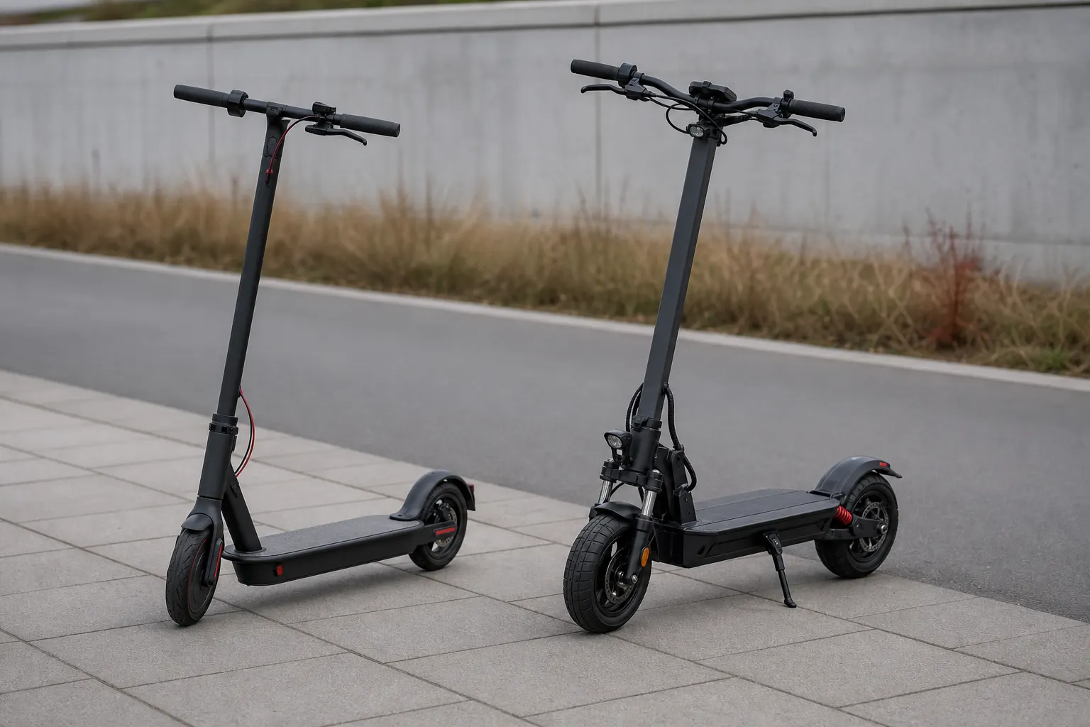 Billig jämfört med dyr elsparkcykel