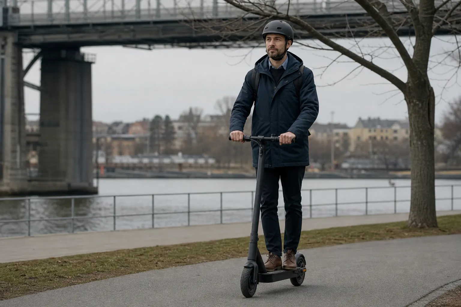 Elsparkcykel i lagerbutik