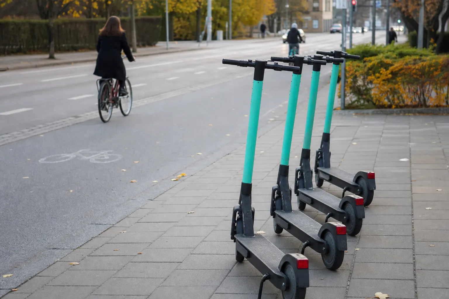 Uthyrning av elsparkcyklar i staden