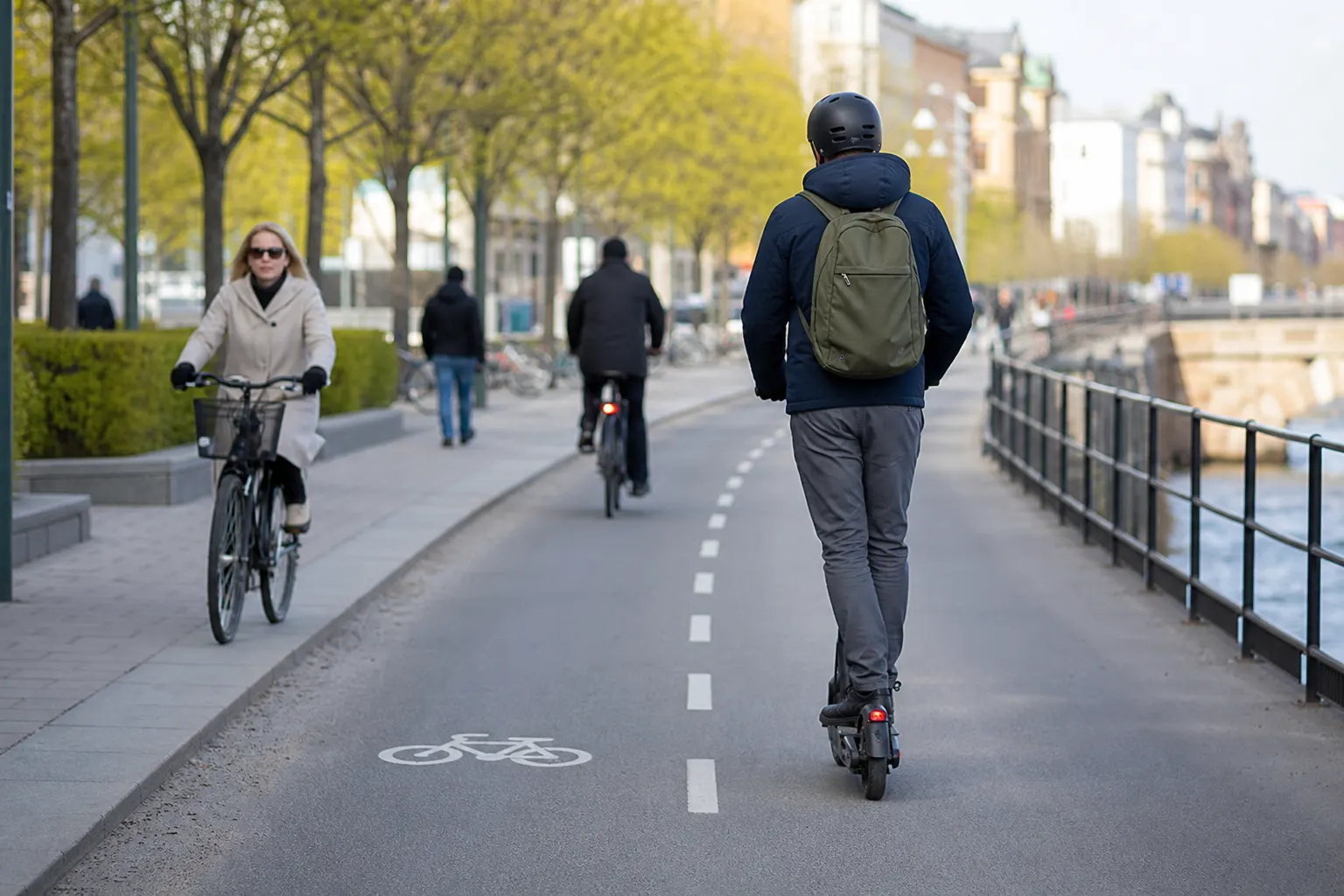 Elsparkcykel i reglerad stadstrafik
